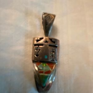NATIVE AMERICAN STERLING Turquoise Arrow P…